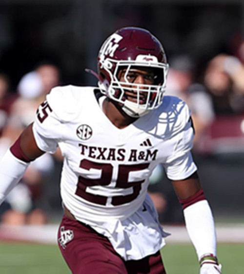  Texas A&M Aggies #25 Dalton Brooks White College Football Game Jersey 