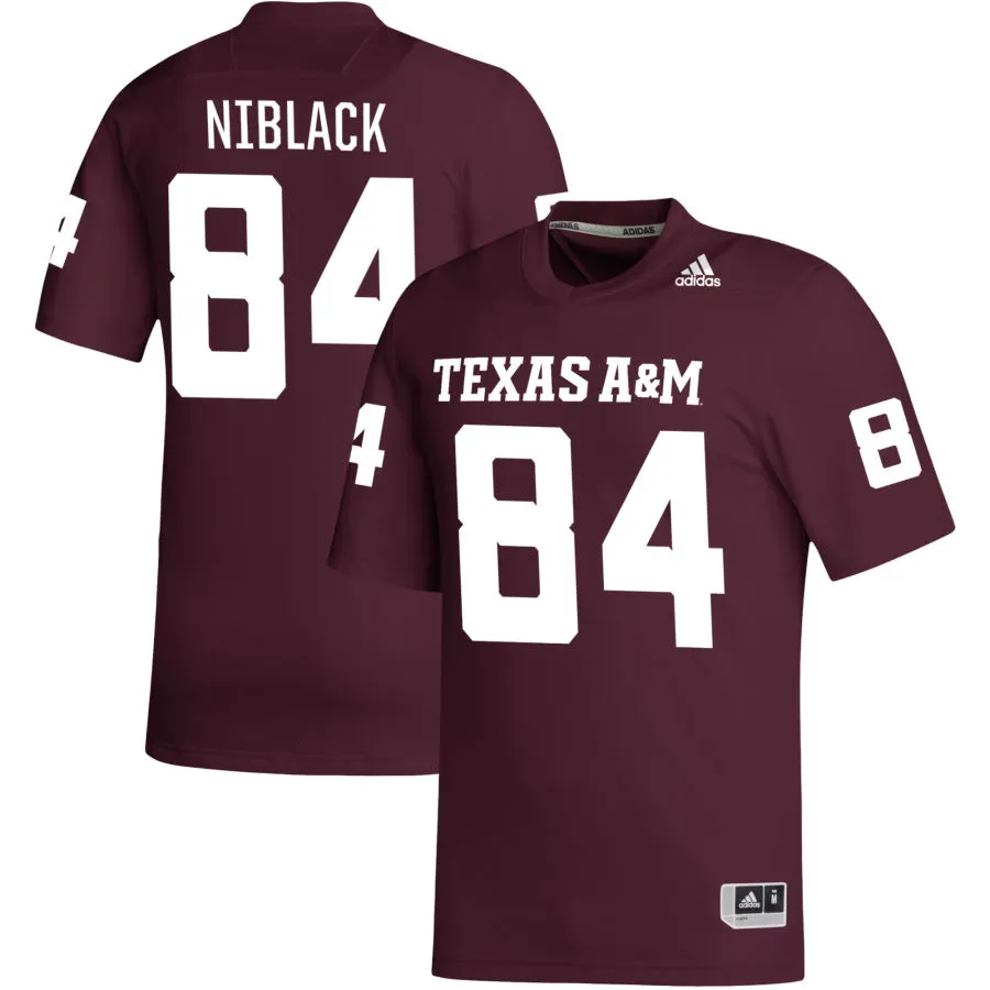 Texas A&M Aggies #84 Amari Niblack 2025 Maroon College Football Game Jersey 