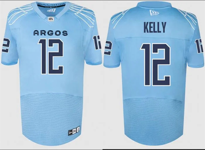  Toronto Argonauts #12 Chad Kelly Blue Home Jersey 