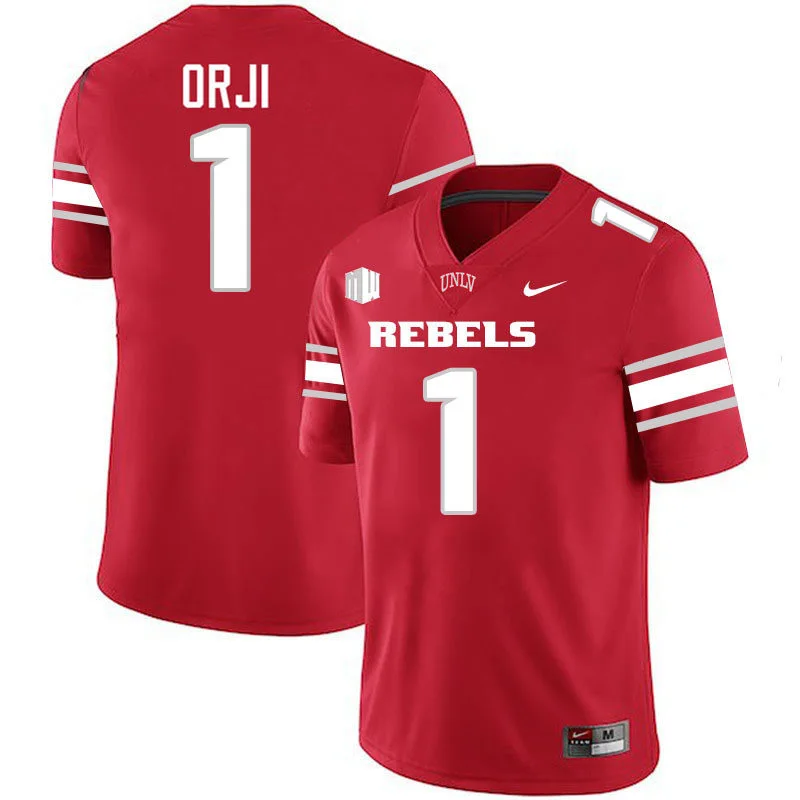  UNLV Rebels #1 Alex Orji 2025 Red Football Game Jersey 