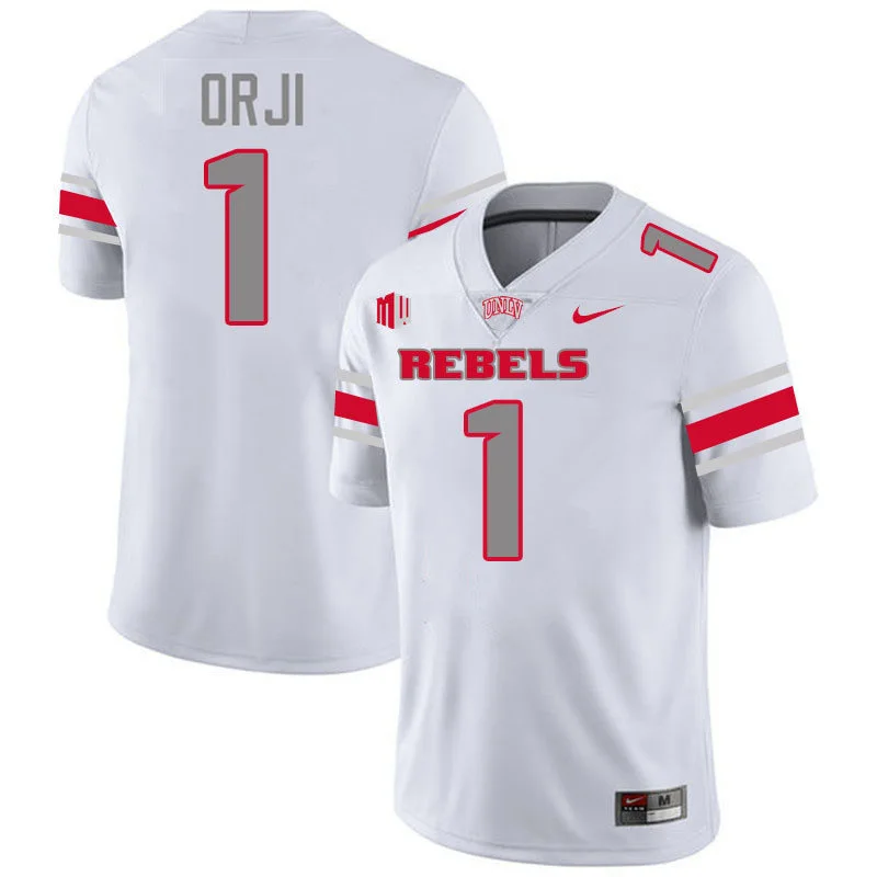  UNLV Rebels #1 Alex Orji 2025 White Football Game Jersey 