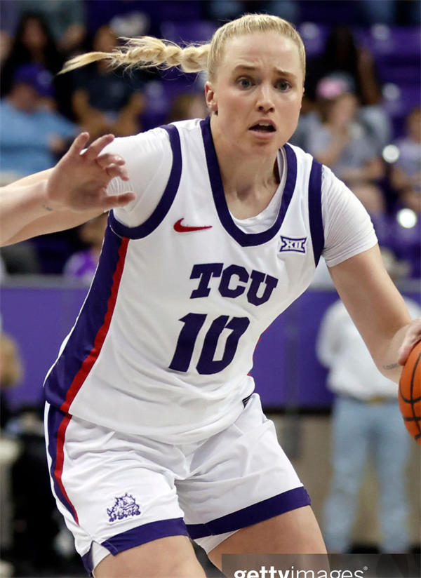  Unisex TCU Horned Frogs #10 Hailey Van Lith  2025 White women's basketball Jersey 