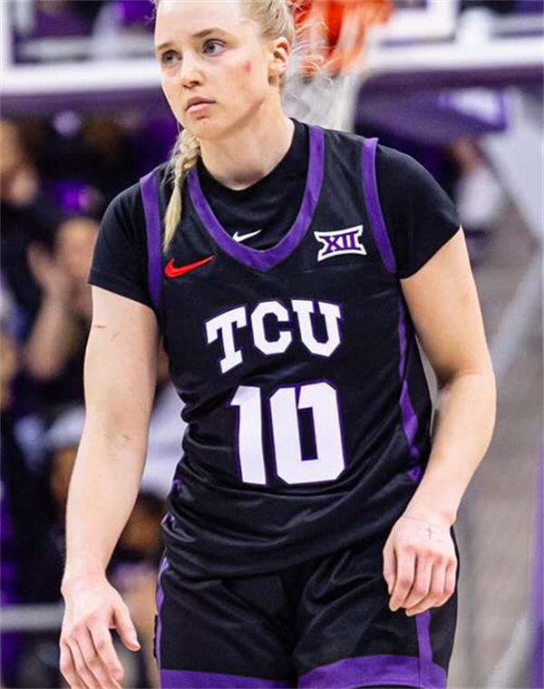  Unisex TCU Horned Frogs #10 Hailey Van Lith 2025 Black women's basketball Jersey 