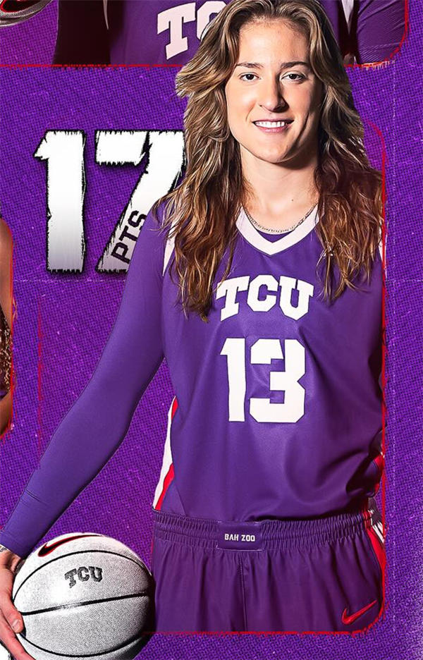  Unisex TCU Horned Frogs #13 Sedona Prince 2025 Purple women's basketball Jersey 