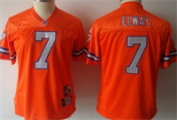  Women's Denver Broncos #7 John Elway Orange Throwback Jersey 