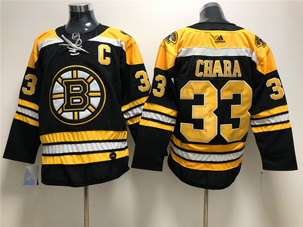  Womens Boston Bruin #33 Zdeno Chara adidas Home Black Jersey 
