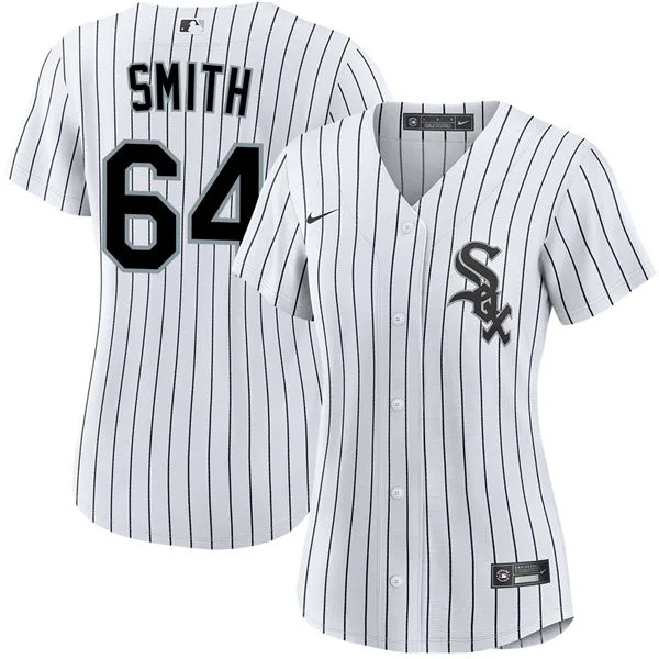  Womens Chicago White Sox #64 Shane Smith Nike White Home  Limited Jersey 