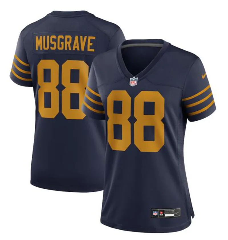 Womens Green Bay Packers #88 Luke Musgrave Nike Navy The 1923 Classic Game Jersey 