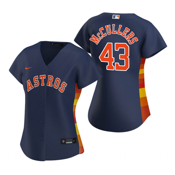  Womens Houston Astros #43 Lance McCullers Nike Navy Alternate Jersey 