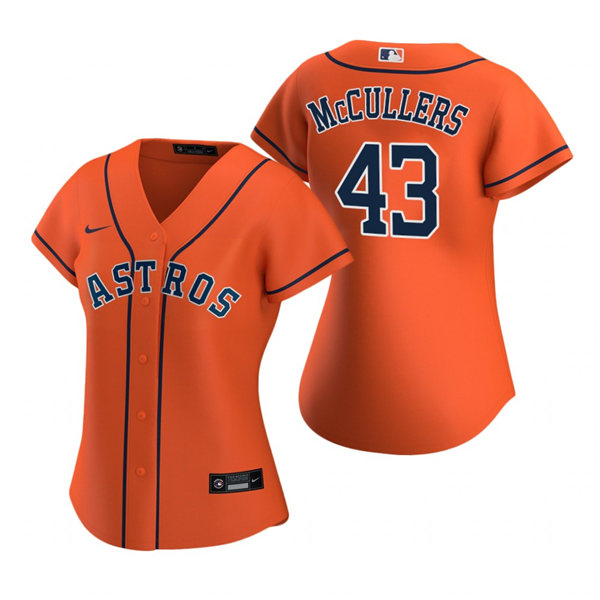  Womens Houston Astros #43 Lance McCullers Nike Orange Alternate Jersey 