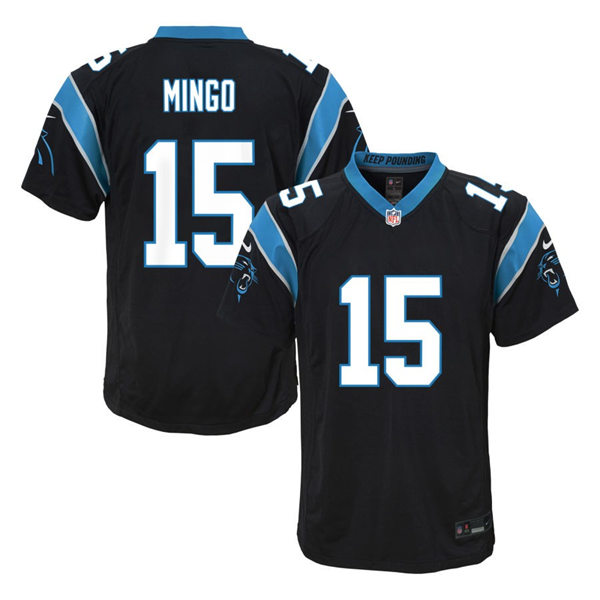  Youth Carolina Panthers #15 Jonathan Mingo Nike Black Limited Jersey 
