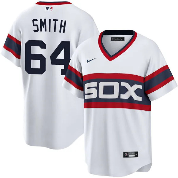 Youth Chicago White Sox #64 Shane Smith Nike White Pullover Cooperstown Collection Jersey 