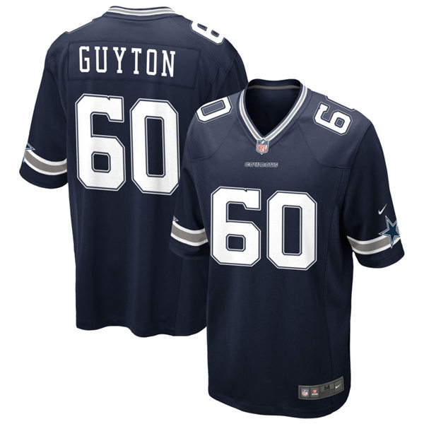  Youth Dallas Cowboys #60 Tyler Guyton Navy Team Color Limited Jersey 