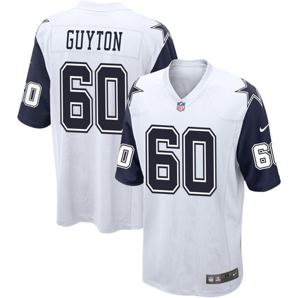  Youth Dallas Cowboys #60 Tyler Guyton White Color Rush Legend Player Jersey 