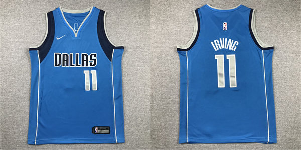  Youth Dallas Mavericks #11 Kyrie Irving Blue Icon Edition Swingman Jersey 