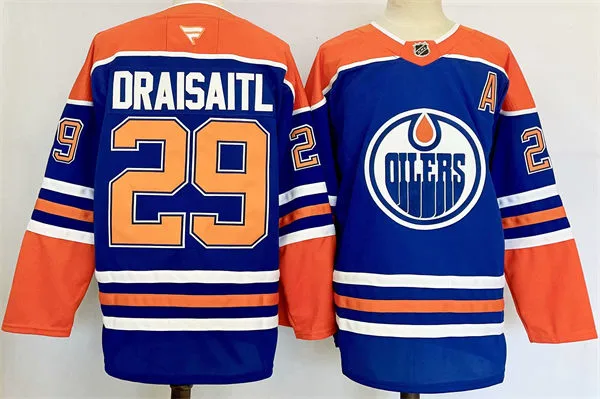  Youth Edmonton Oilers #29 Leon Draisaitl Fanatics Home Royal Jersey 