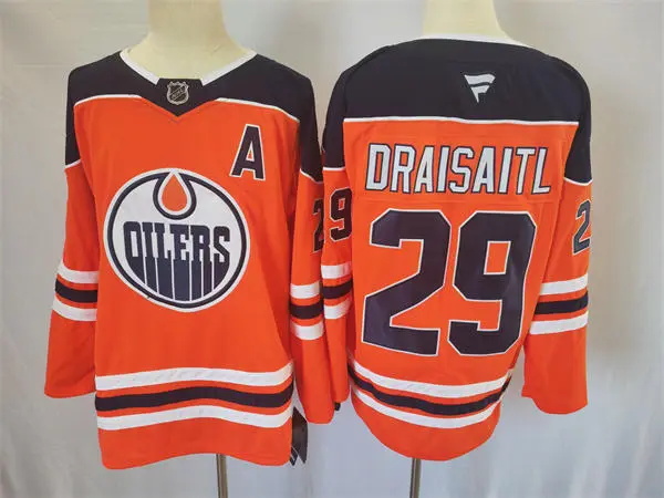  Youth Edmonton Oilers #29 Leon Draisaitl Fanatics Orange Home Player Jersey 