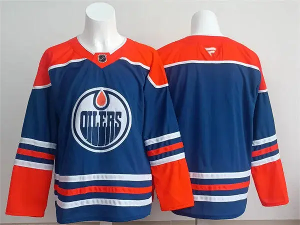  Youth Edmonton Oilers Blank Fanatics Royal Alternate Jersey 