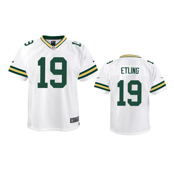  Youth Green Bay Packers #19 Danny Etling White Limited Jersey 