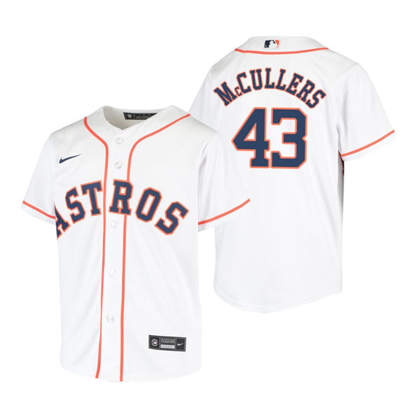  Youth Houston Astros #43 Lance McCullers Nike White Jersey 