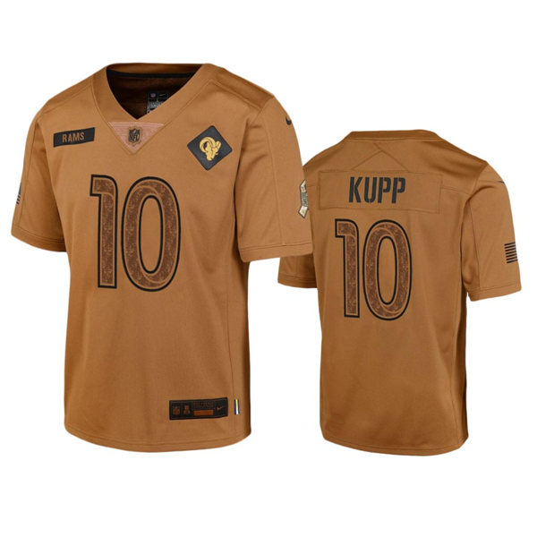  Youth Los Angeles Rams #10 Cooper Kupp Brown 2023 Salute To Service Limited Jersey 