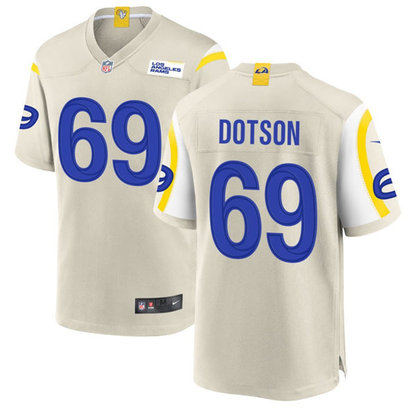  Youth Los Angeles Rams #69 Kevin Dotson Nike Bone Limited Jersey 