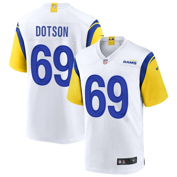  Youth Los Angeles Rams #69 Kevin Dotson Nike White Alternate Limited Jersey 