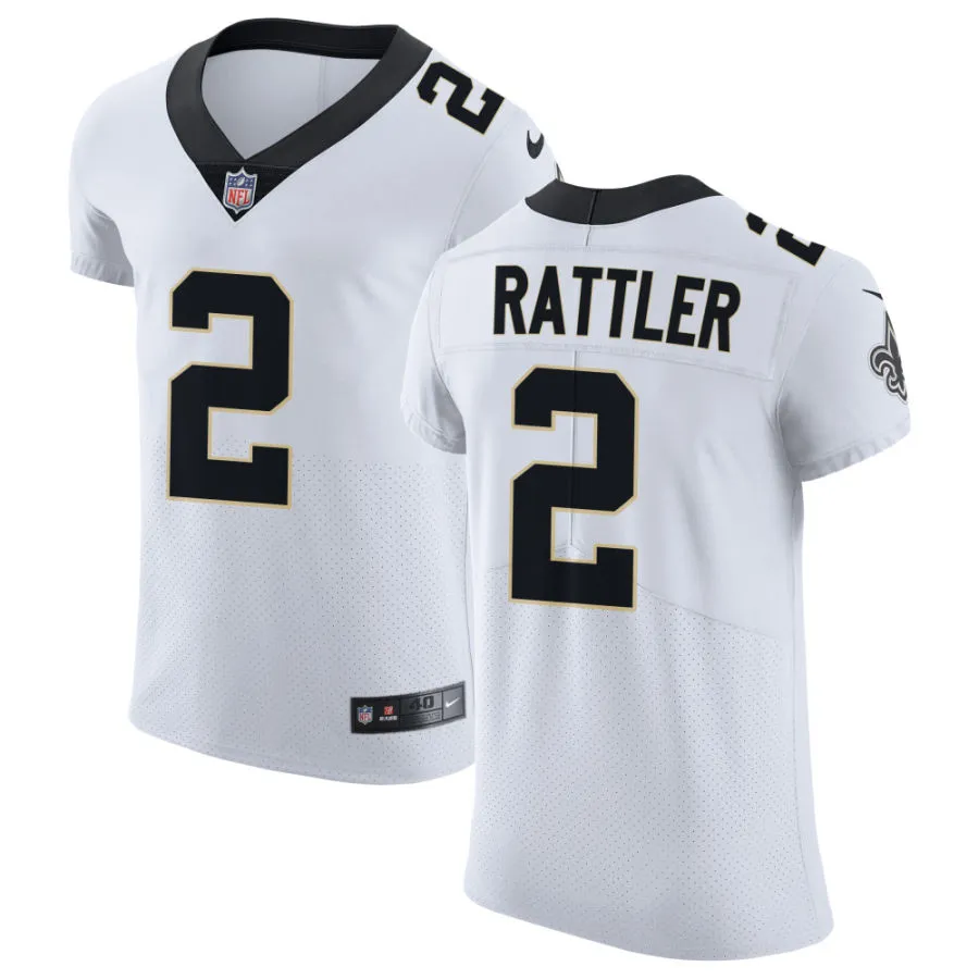  Youth New Orleans Saints #2 Spencer Rattler Nike White Vapor F.U.S.E Limited Jersey 