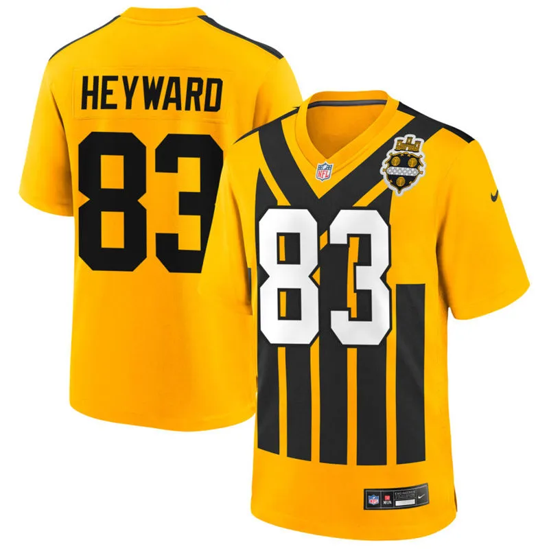  Youth Pittsburgh Steelers #83 Connor Heyward Nike Gold Alternate 1933 Throwback Game Jersey 