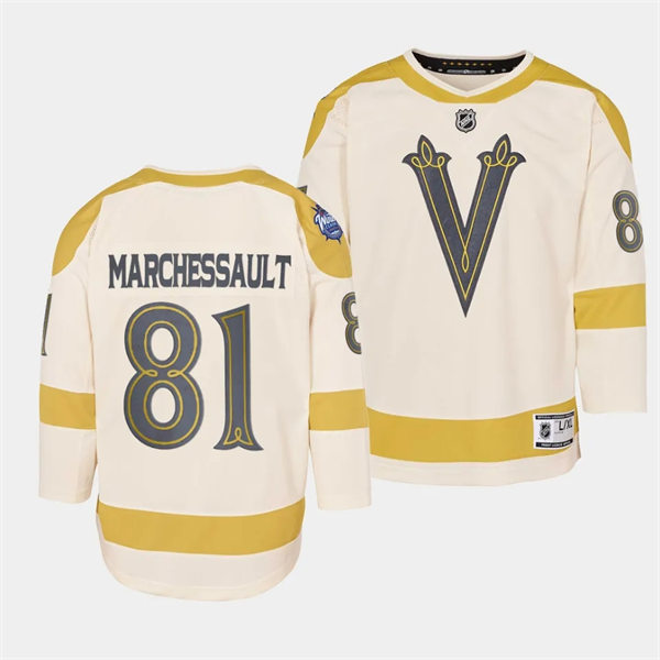  Youth Vegas Golden Knights #81 Jonathan Marchessault Cream 2024 NHL Winter Classic Primegreen Jersey 