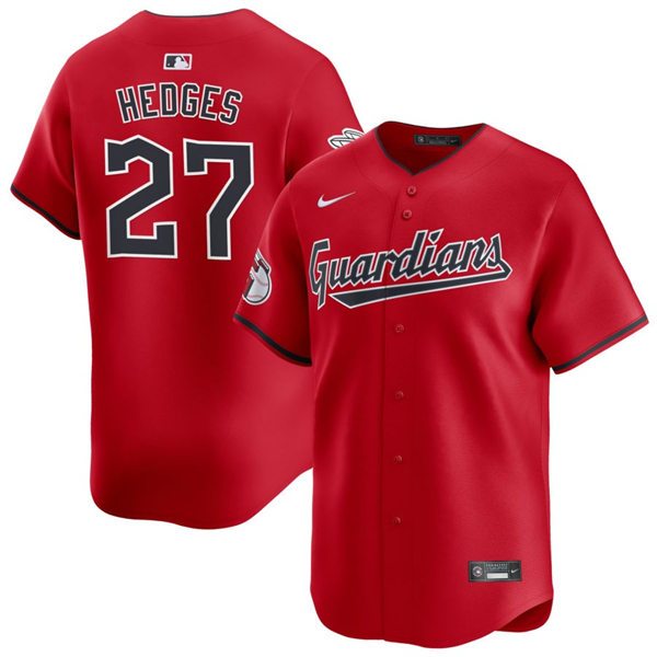  ns Cleveland Guardians #27 Austin Hedges Nike Red Alternate Limited Player Jersey 