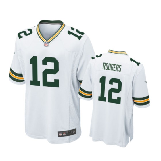 12 white aaron rodgers jersey
