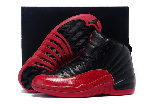 Air Jordan 12 Shoes 2015 Mens Classical Black Red