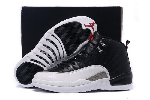 Air Jordan 12 Shoes 2015 Mens Classical Black White