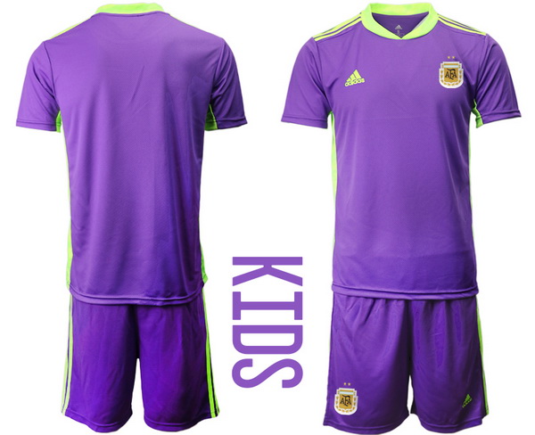 Kids Argentina Short Soccer Jerseys 035