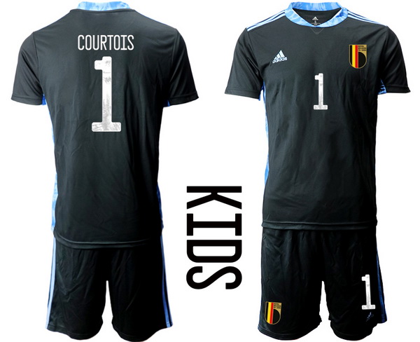Kids Belgium Short Soccer Jerseys 003