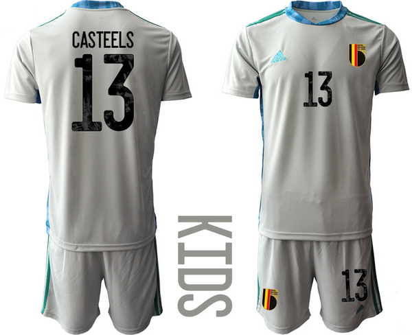 Kids Belgium Short Soccer Jerseys 018