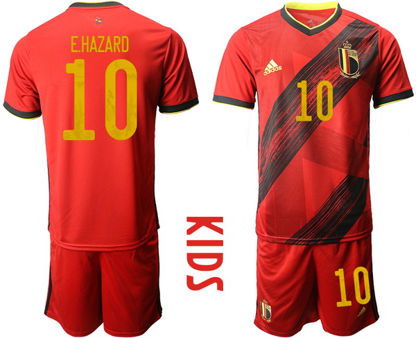 Kids Belgium Short Soccer Jerseys 034