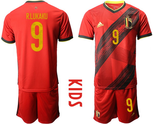 Kids Belgium Short Soccer Jerseys 035