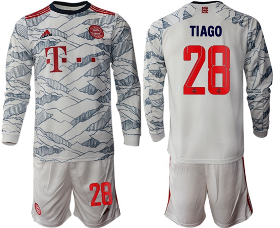 Men Bayern Long Sleeve Soccer Jerseys 520