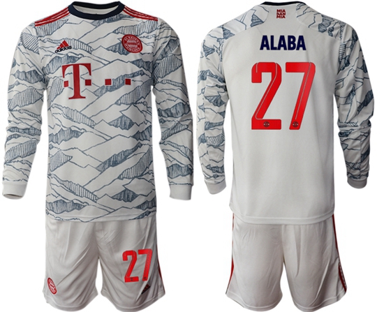 Men Bayern Long Sleeve Soccer Jerseys 521