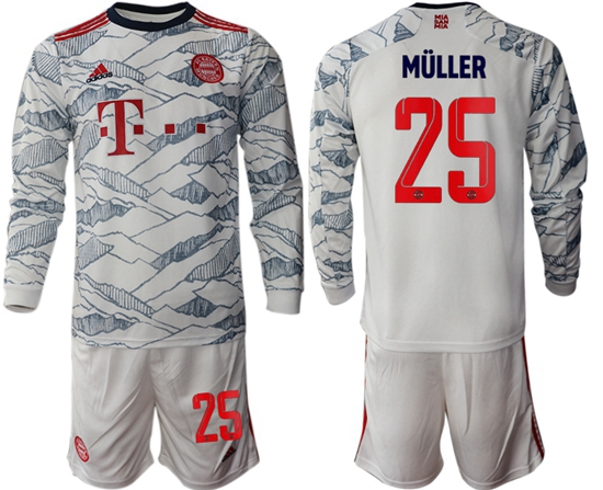 Men Bayern Long Sleeve Soccer Jerseys 522