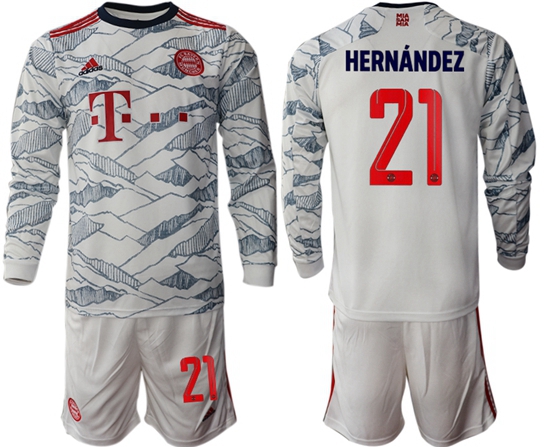 Men Bayern Long Sleeve Soccer Jerseys 525