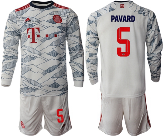 Men Bayern Long Sleeve Soccer Jerseys 535