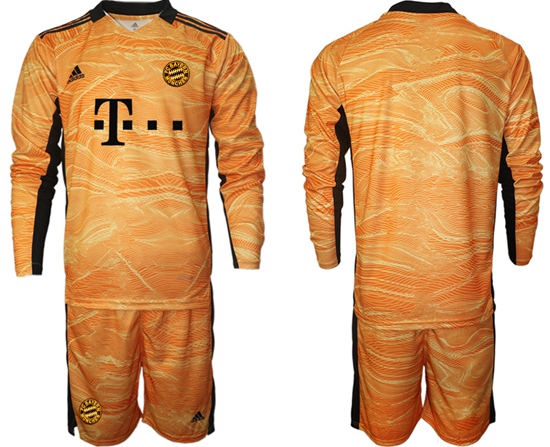Men Bayern Long Sleeve Soccer Jerseys 559