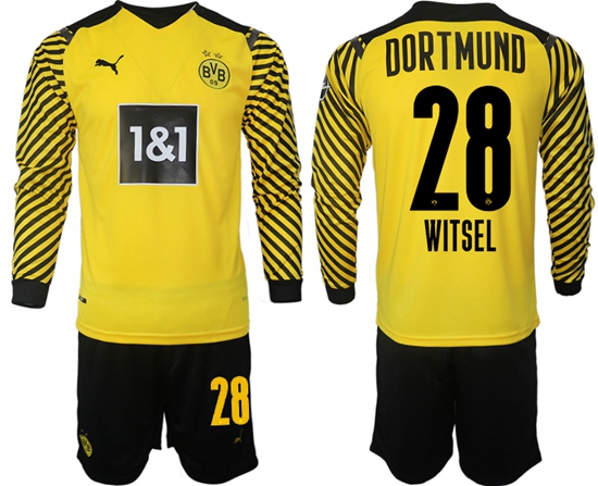 Men Borussia Dortmund Long Sleeve Soccer Jerseys 503