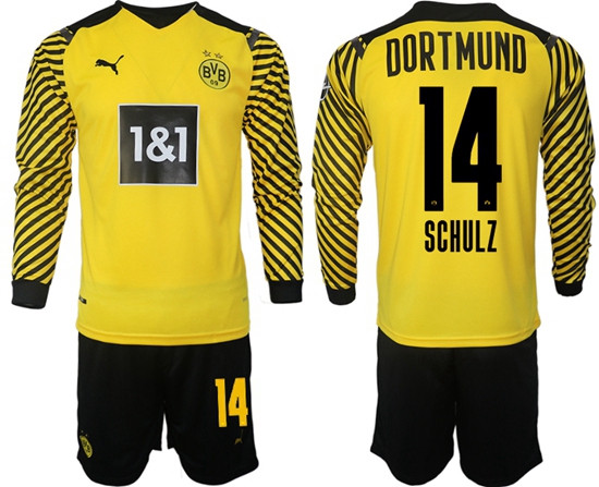 Men Borussia Dortmund Long Sleeve Soccer Jerseys 508