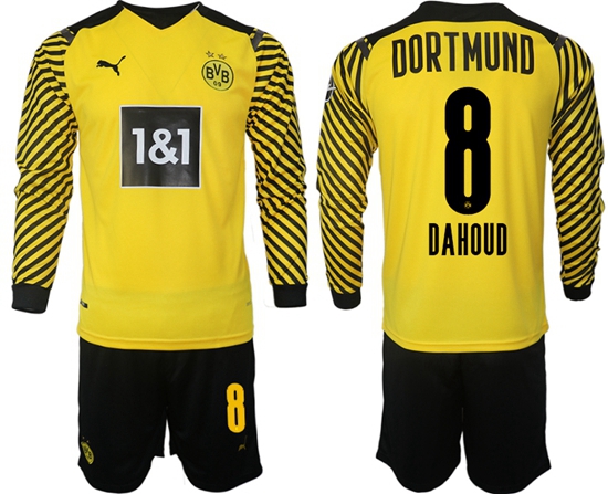 Men Borussia Dortmund Long Sleeve Soccer Jerseys 512