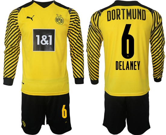Men Borussia Dortmund Long Sleeve Soccer Jerseys 514