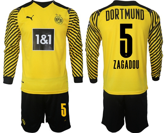 Men Borussia Dortmund Long Sleeve Soccer Jerseys 515